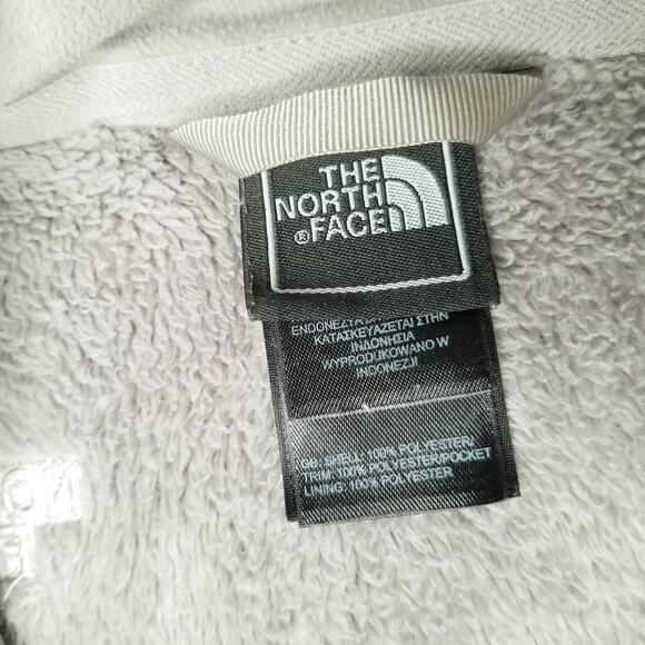 The North Face Osito Jacket Womens XS Gray Fuzzy High Pile Fleece Full Zip - Picture 5 of 10